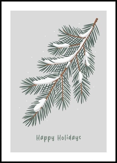 Happy Holidays Poster Plakat / 70x100cm