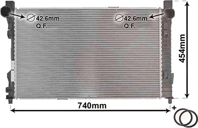 VAN WEZEL 30002338 Radiator motorkjøling