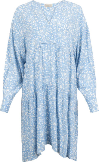 NORR Bomba Short Dress Blue W . White Flower Print 38 NORR Bomba Short Dress Blue W . White Flower Print 38