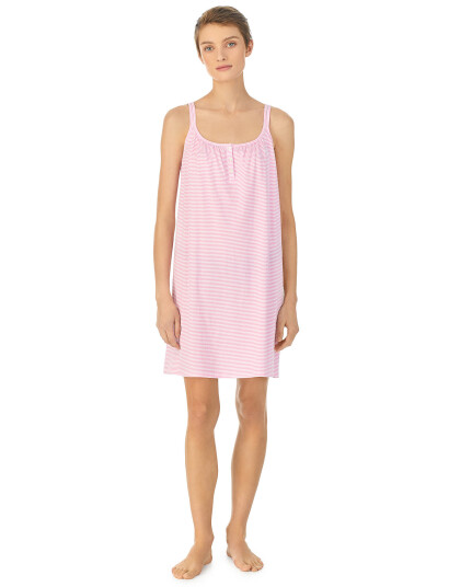 Lauren Ralph Lauren Homewear Lrl Double Strap Button Gown - Pink - S