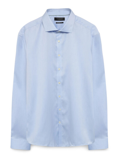 Lindbergh Black Technical :Cut Away Collar, Tailor - Blue - L