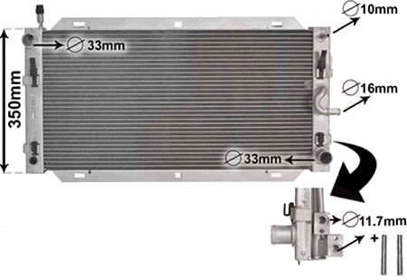 VAN WEZEL 1800M388 Kjølevifte radiator VAN WEZEL 1800M388 Kjølevifte radiator