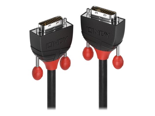 Lindy DVI-D Kabel 2 m - Hankjønn til Hankjønn - Svart