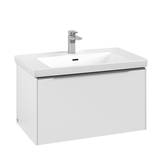 Villeroy & Boch Subway 3.0 Servantskap m/1 skuff 772x429x478 mm Hvit Matt Villeroy & Boch Subway 3.0 Servantskap m/1 skuff 772x429x478 mm Hvit Matt