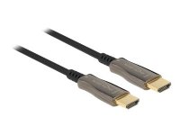 Delock - Hdmi-Kabel - Hdmi Hann Til Hdmi Hann - 20 M - Svart - Active Optical Cable (Aoc), 8 K 60 Hz (7680 X 4320) Støtte