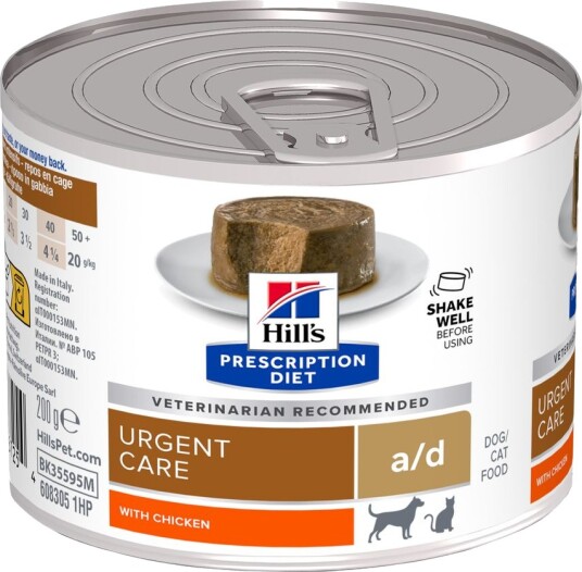 Hill'S Prescription Diet A/D Canine Restorative Care Med Kylling 12 X 200 G