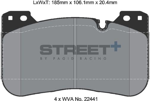 PAGID Racing T8289SP2001 Bremseklosser