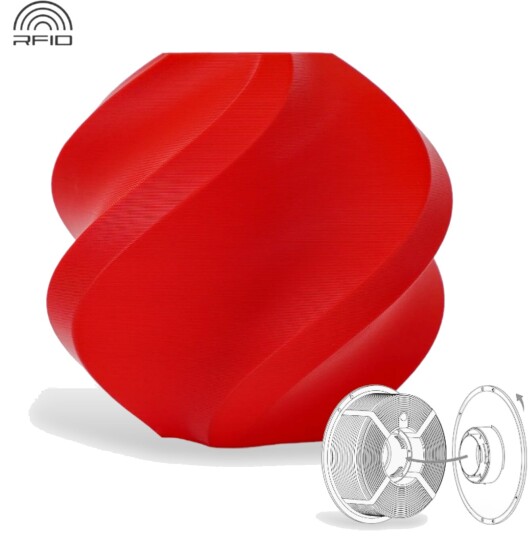 Bambu Lab Pla Basic Refill Red Bambu Lab Pla Basic Refill Red