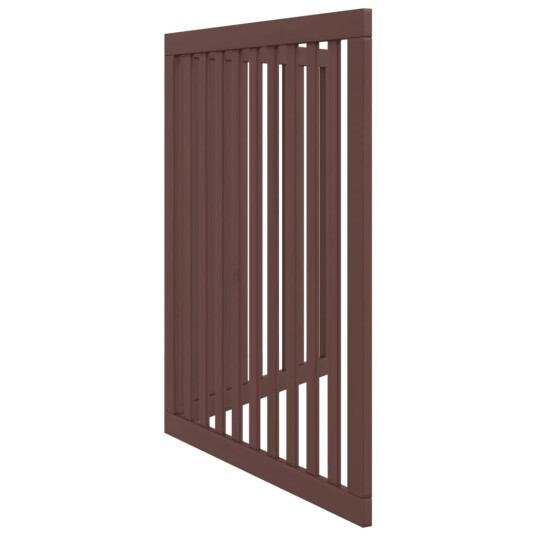Vidaxl Hundeport Sammenleggbar 2 Paneler Brun 160 cm Poppeltre