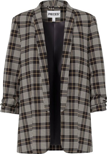 Pieces Pcbosella 3/4 Printed Blazer Noos Bc Black L