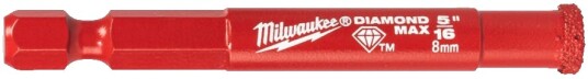 Milwaukee Diamantbor 8mm 1/4" Hex Våd/Tør for Elektroverktøy