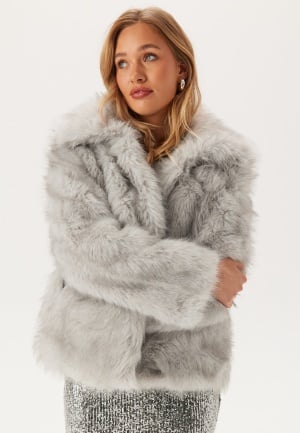 ONLY Onlrubina Faux Fur Jacket Grey Violet/Steeple Gre S ONLY Onlrubina Faux Fur Jacket Grey Violet/Steeple Gre S