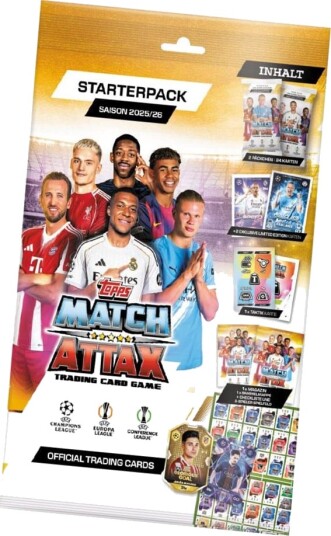 Topps Startpakke – Match Attax 2025/26 – Champions League
