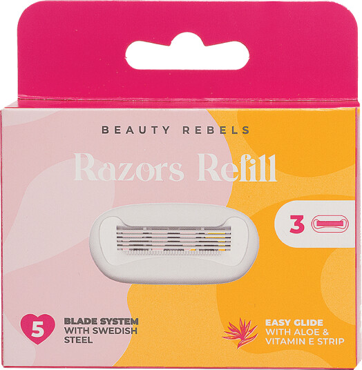 Beauty Rebels Smooth Shaving Blades Refill 3 stk. Beauty Rebels Smooth Shaving Blades Refill 3 stk.