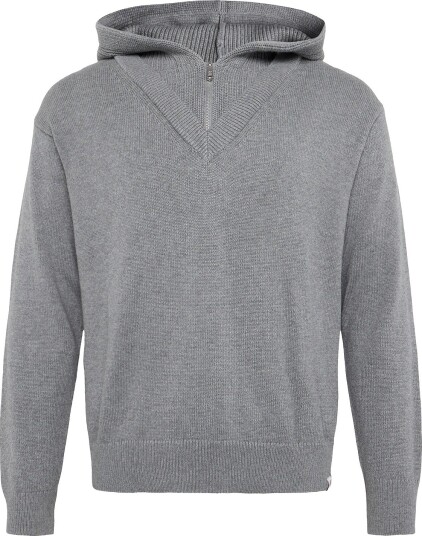 Calvin Klein Jeans Chunky Cotton Qz Hoodie B30 GREY HEATHER XL