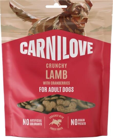 Carnilove Dog Crunchy Snack Lam med Tyttebær 4x200g