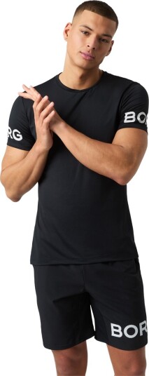 Björn Borg Men"s Borg T-Shirt Black Beauty/Red Black Beauty/White XXL