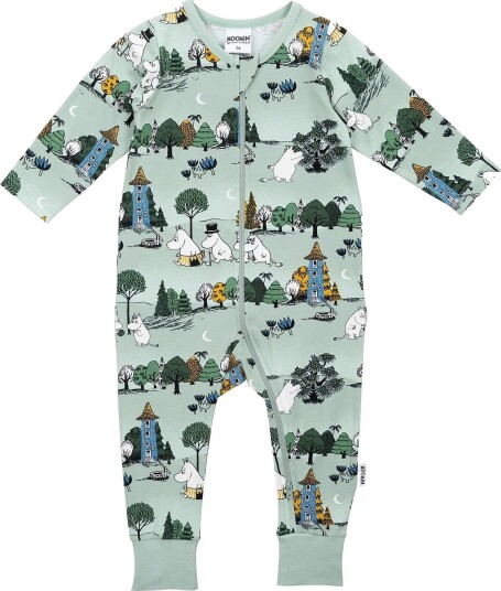 MOOMIN Månskensnatt Pyjamas GREEN 80 MOOMIN Månskensnatt Pyjamas GREEN 80
