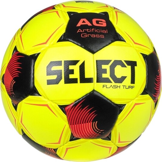 Select Fotball Flash Turf V26 Gul/Rød Str. 5