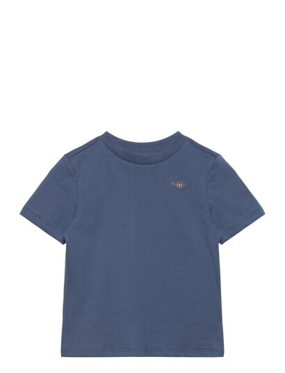 Gant Kids Shield Ss T Shirt Blue 80 Gant Kids Shield Ss T Shirt Blue 80