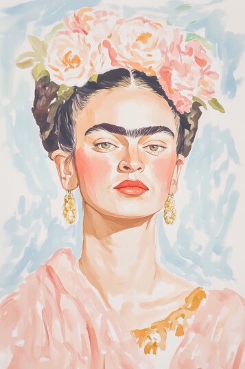 Plakat Frida Kahlo Kunstverk