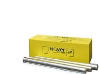 Alu-rørskål 60x40mm. 1.2mtr. - Isover TapeLock Alu2. max. 500°C med tape