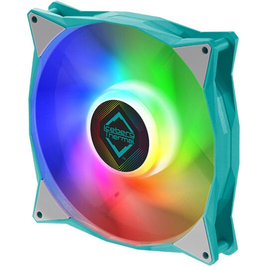 Iceberg Interactive IceGALE 140mm ARGB Vifte Teal - 1600RPM Iceberg Interactive IceGALE 140mm ARGB Vifte Teal - 1600RPM