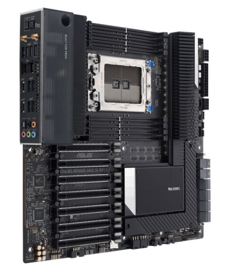 ASUS PRO WS WRX80E-SAGE SE WIFI II Hovedkort - AMD WRX80 - AMD sWRX8 socket - DDR4 RAM - Extended ATX