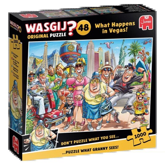 Wasgij Original 48 Puslespill 1000 Brikker What Happens In Vegas Wasgij Original 48 Puslespill 1000 Brikker What Happens In Vegas