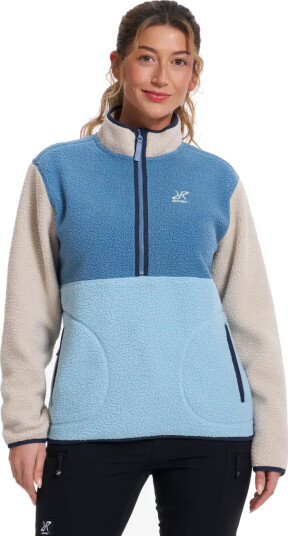 Revolutionrace Dame Overdeler Fleece & midlayers Canyon Half zip Pile Fleece Dame Captain's Blue/Peyote S