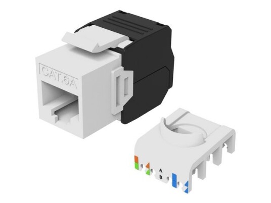 Equip 769227 Flat Hvit Rj 45 Lsa Hunkjønn 10Gbase T