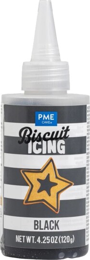 Pme Pepperkakeglasur  Svart 120g | Slikkepott.No