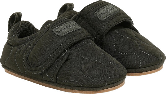 En Fant Slippers Velcro Quilt Khaki green 22