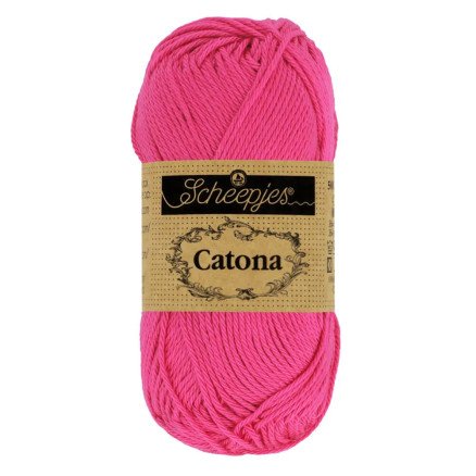 Scheepjes Catona Garn 114 Shocking Pink - 10g Scheepjes Catona Garn 114 Shocking Pink - 10g