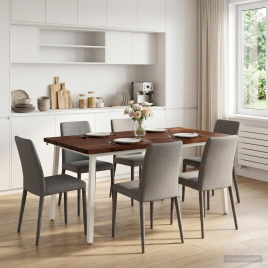 vidaXL Spisebord med levende kant 160 x 90 x 75 cm Solid akasietre vidaXL Spisebord med levende kant 160 x 90 x 75 cm Solid akasietre