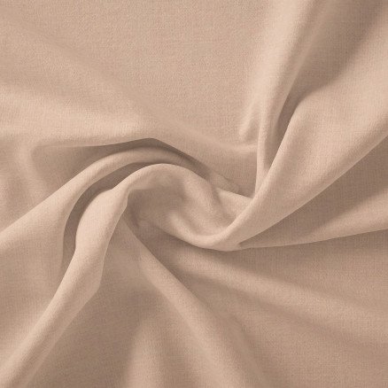 Stoffabrics Swan Solid Bomullslerret Stoff 150cm 026 Elfenben 50cm