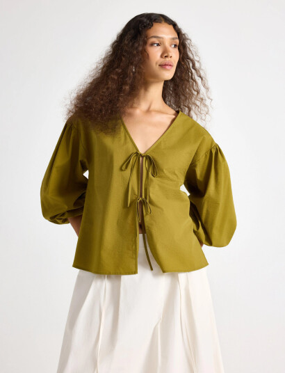 Lindex Blouse Esther - Yellow - M