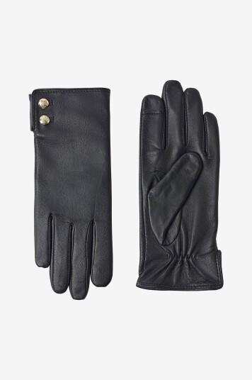 Ralph Lauren Lauren Hansker Sheepskin lthr But Glv glv Svart Ralph Lauren Lauren Hansker Sheepskin lthr But Glv glv Svart