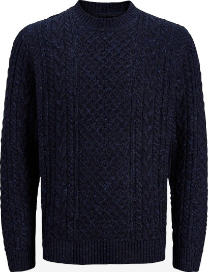Jack & Jones - Genser Jprblucallum Cable Knit Crew Neck - Blå
