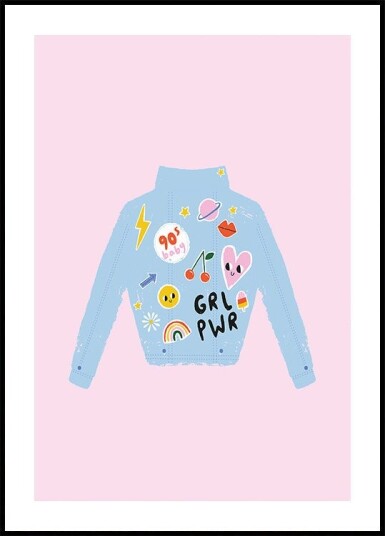 90s Baby Plakat Plakat / 40x50cm