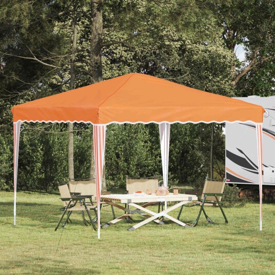 vidaXL Pop-up Festtelt 288 x 288 x 245 cm Oransje Oxford Stoff