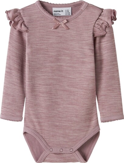 Name It Body I/e - NbfWyla - Paddehatter - Name It - 74 - Langermet Body Lilla Rosa