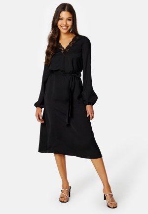 BUBBLEROOM Vallie midi lace dress Black 2XL