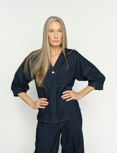 MOS MOSH Mmbari Crispy Shirt Navy S