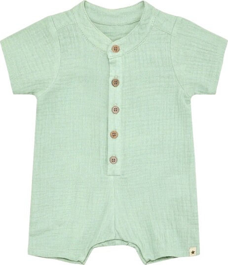 Huttelihut Playsuit Ss Muslin Green 62