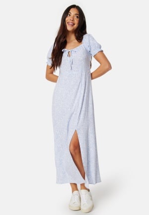 BUBBLEROOM Allison long dress Light blue/Patterned XL