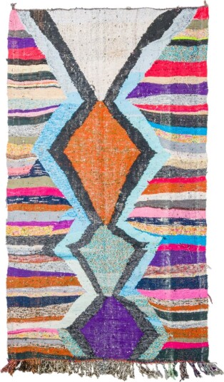 Marokkansk Boucherouite teppe 135 x 235 cm Størrelse: 135 x 235 cm
