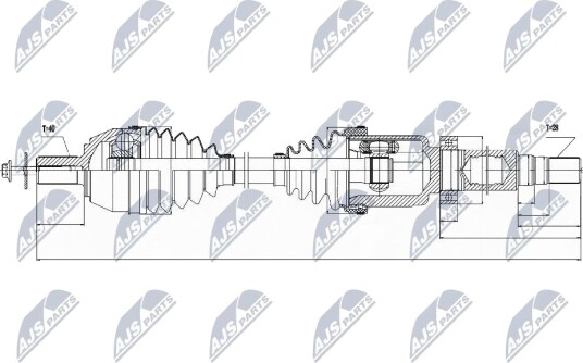 Nty Drivaksel NTY NPW VV 024 Nty Drivaksel NTY NPW VV 024