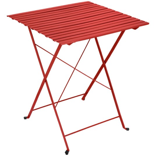Pulsiva Sammenleggbart bord Fold kvadratisk 2.sortering; 61x61x71 cm LxBxH; Rød;