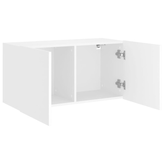 vidaXL Vegghengt TV-benk hvit 80x30x41 cm 8721012255364